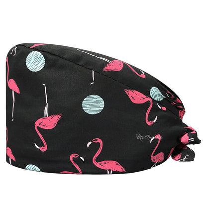 Cotton Printed Nurse Cap for Dental and Anesthesia Use