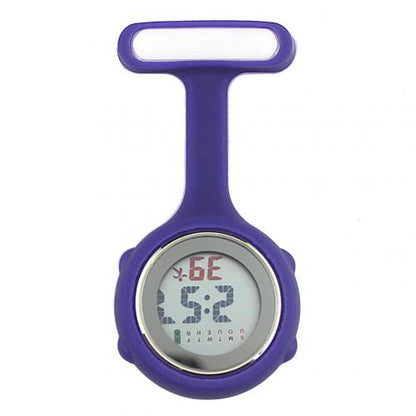 Silent Electronic Luminous Nurse Pocket Watch in Silicone