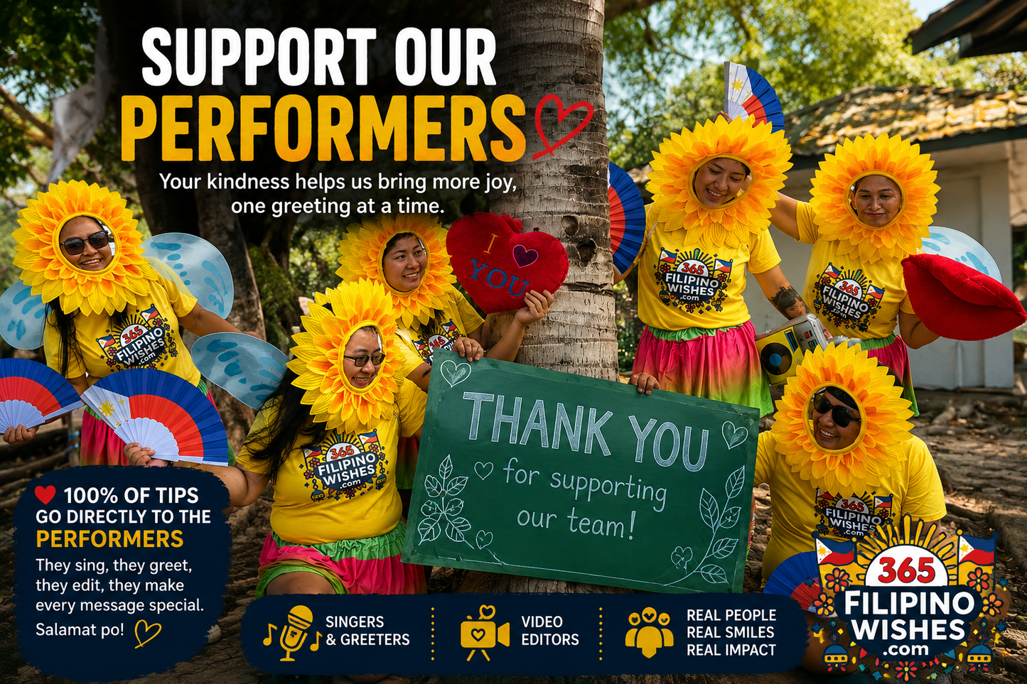 Support the Talent — Tip Our Performers
