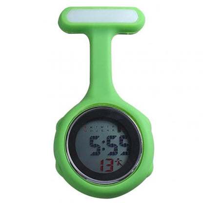 Silent Electronic Luminous Nurse Pocket Watch in Silicone