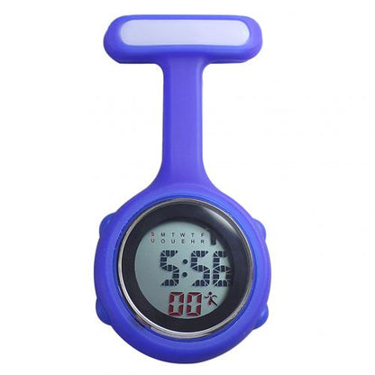 Silent Electronic Luminous Nurse Pocket Watch in Silicone
