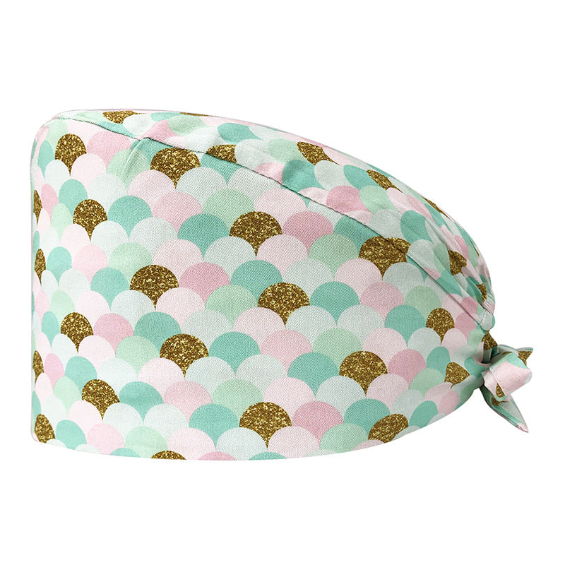 Cute Cotton Nurse Hat with Fun Prints